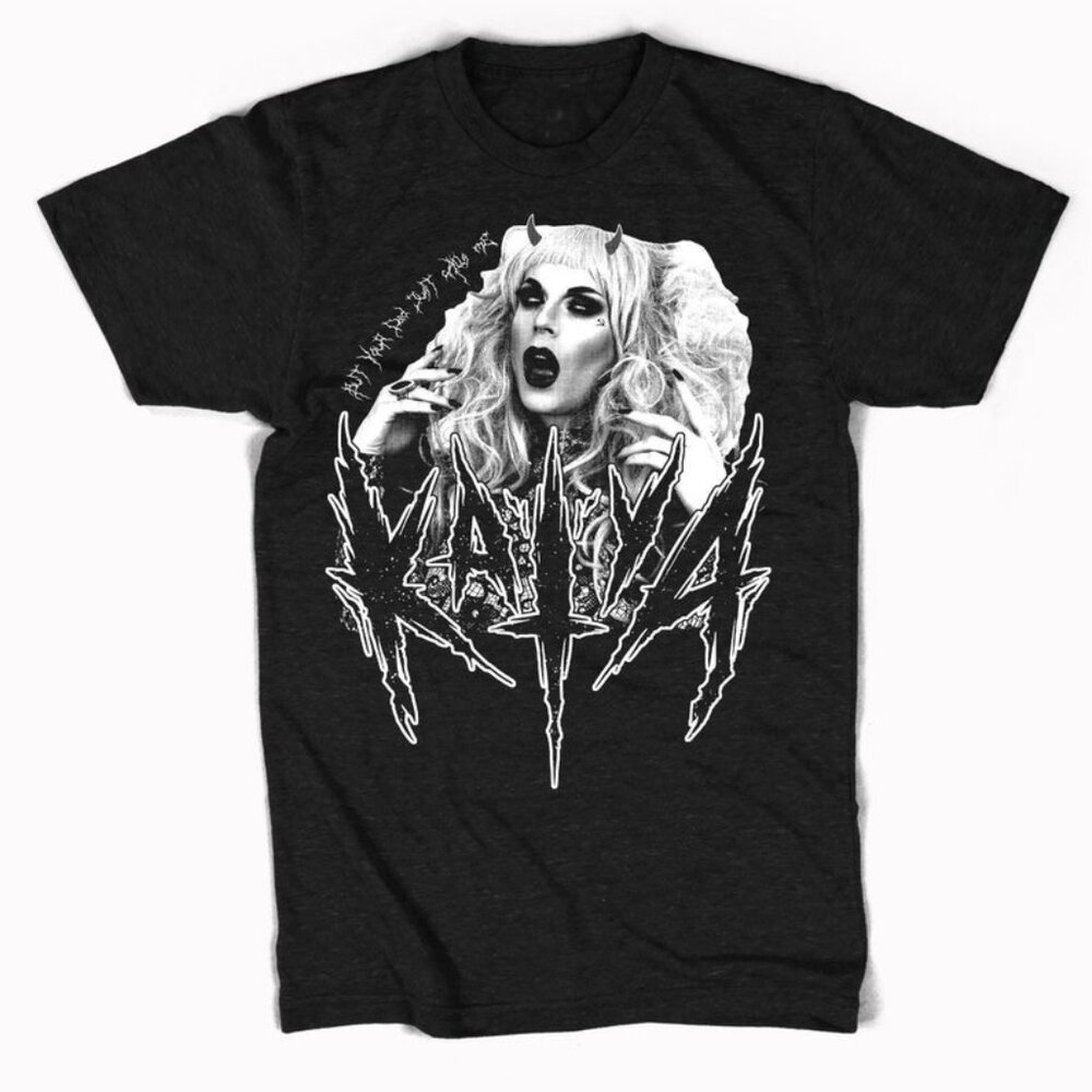 But Your Dad Just Calls Me Katya Black Metal Tee
